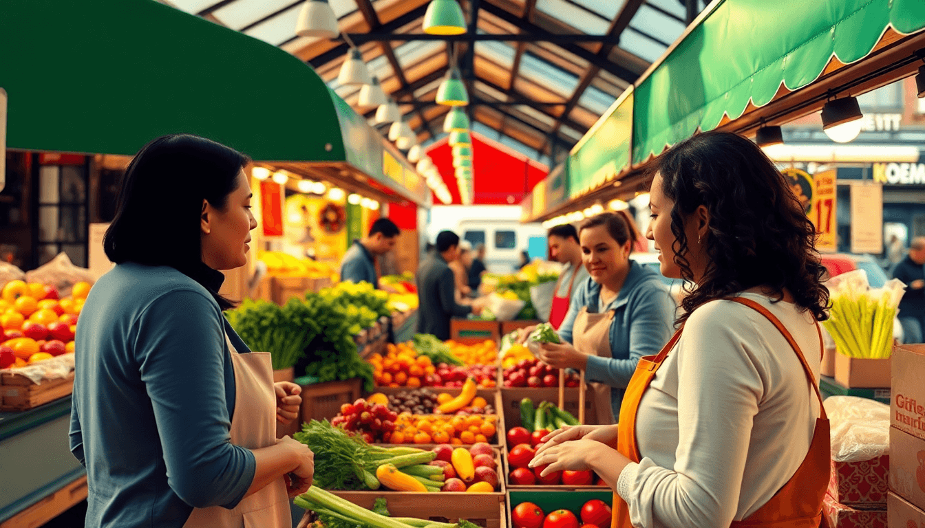 Borough Market Food Stalls Support Local Families with Fresh Produce
