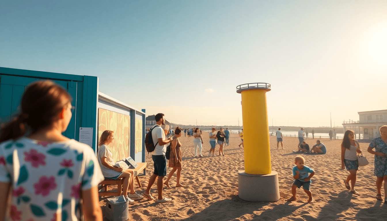 Brighton Beach Hosts Community Art Project - positive community news from Brighton, England