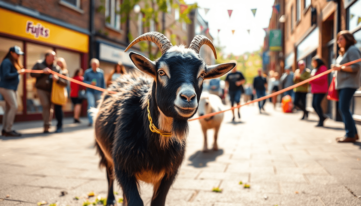 Police Use Lasso to Recapture Runaway Goat in Wiltshire - positive community news from Nottingham, England