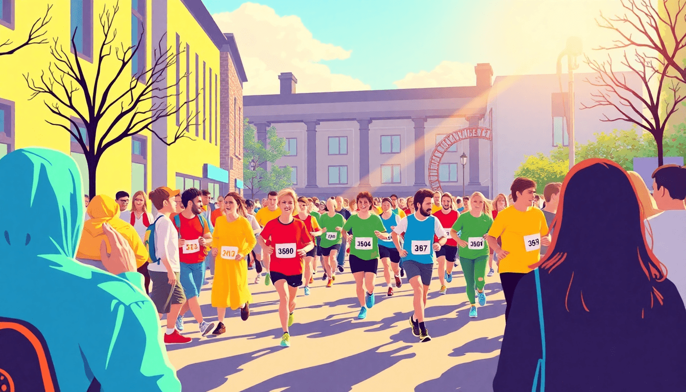 Great North Run Inspires Local Arts Initiative in Newcastle - positive culture news from Newcastle, England
