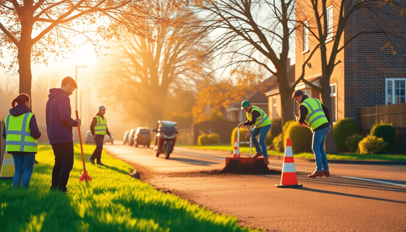 Leeds Community Initiative Supports Local Road Repair - positive community news from Leeds, England