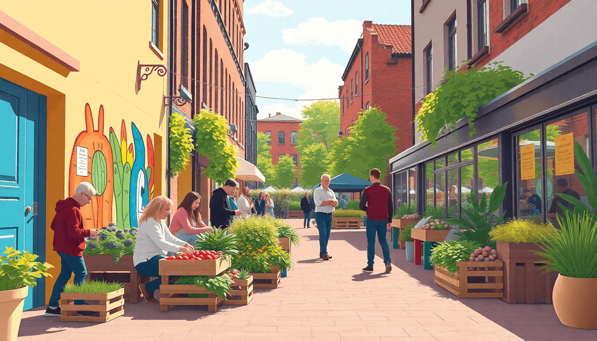 Northern Quarter Street Art Initiative Promotes Local Agriculture - positive community news from Manchester, England