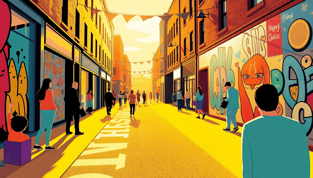 Northern Quarter Street Art Initiative Promotes Local Sports Engage... - positive community news from Manchester, England