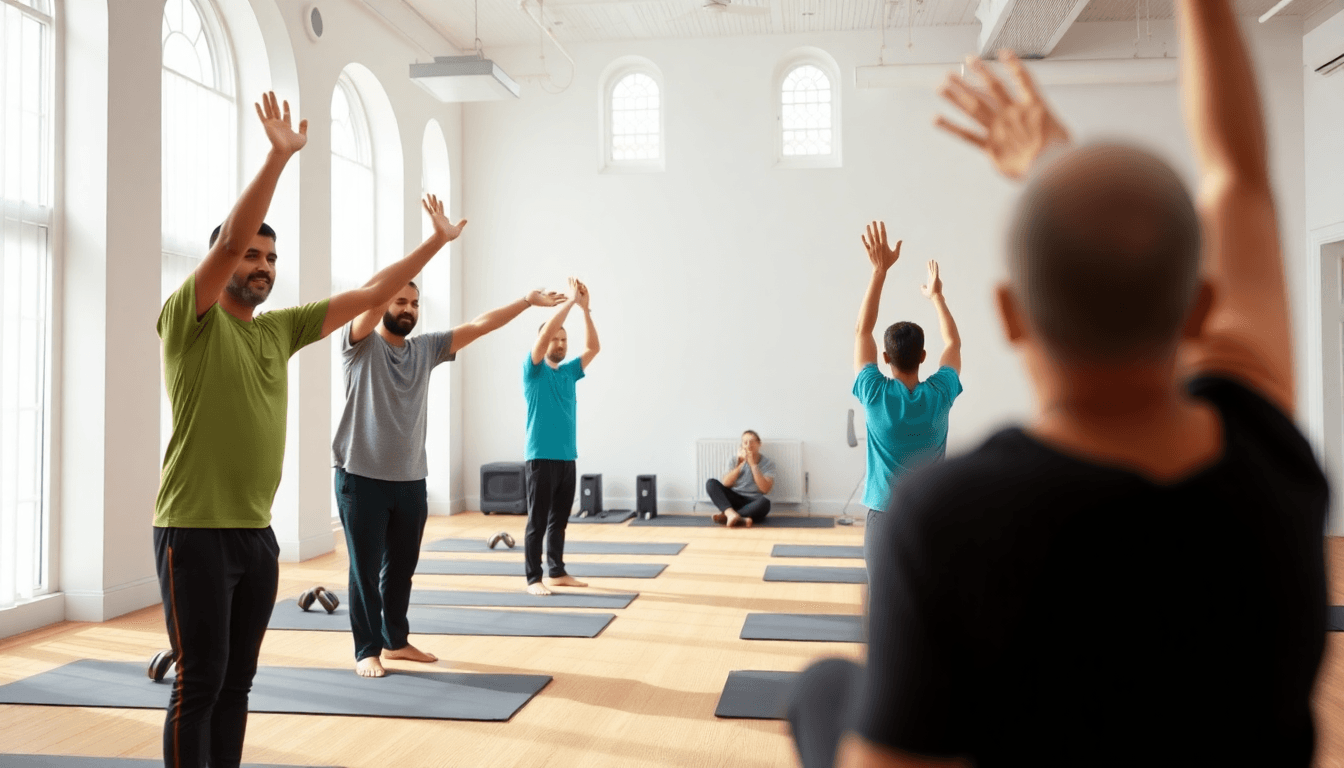 A mosque in Nottingham is offering men's pilates classes to promote fitness