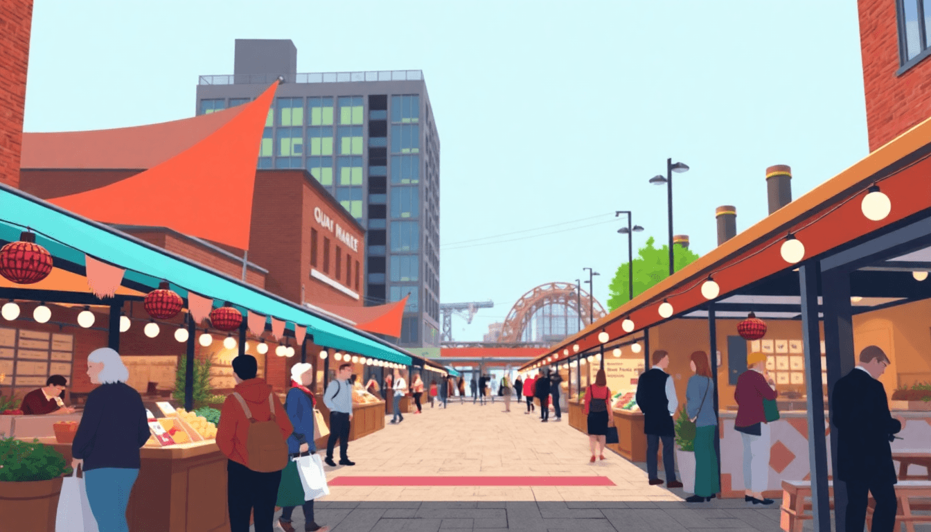 Quayside Market Supports Science and Innovation in Newcastle - positive economy news from Newcastle, England