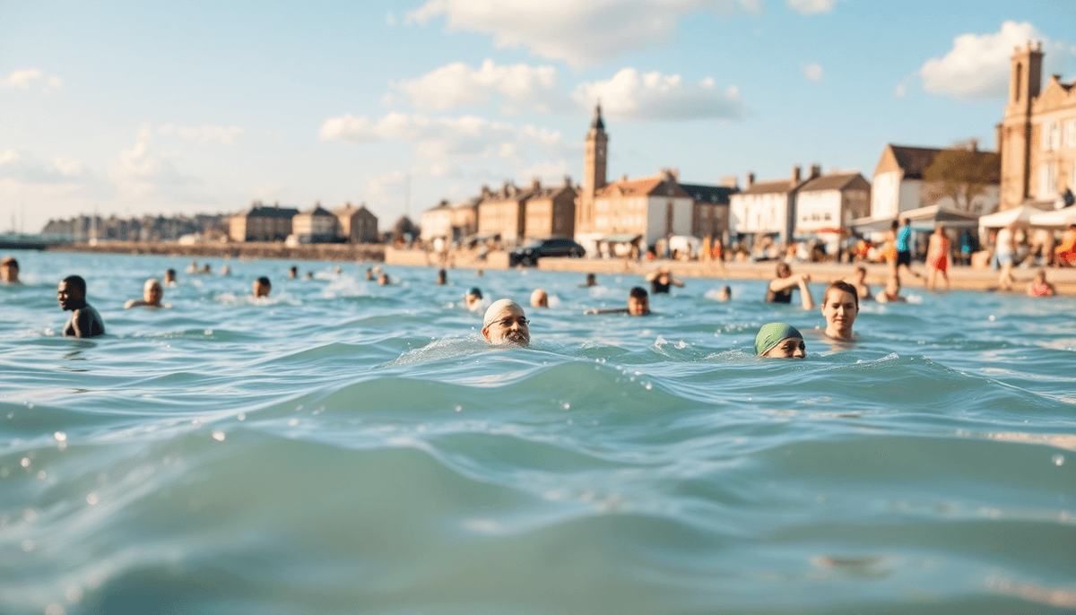Sea Swimmers Warned of Cold Water Risks in New Year - positive community news from Cambridge, England