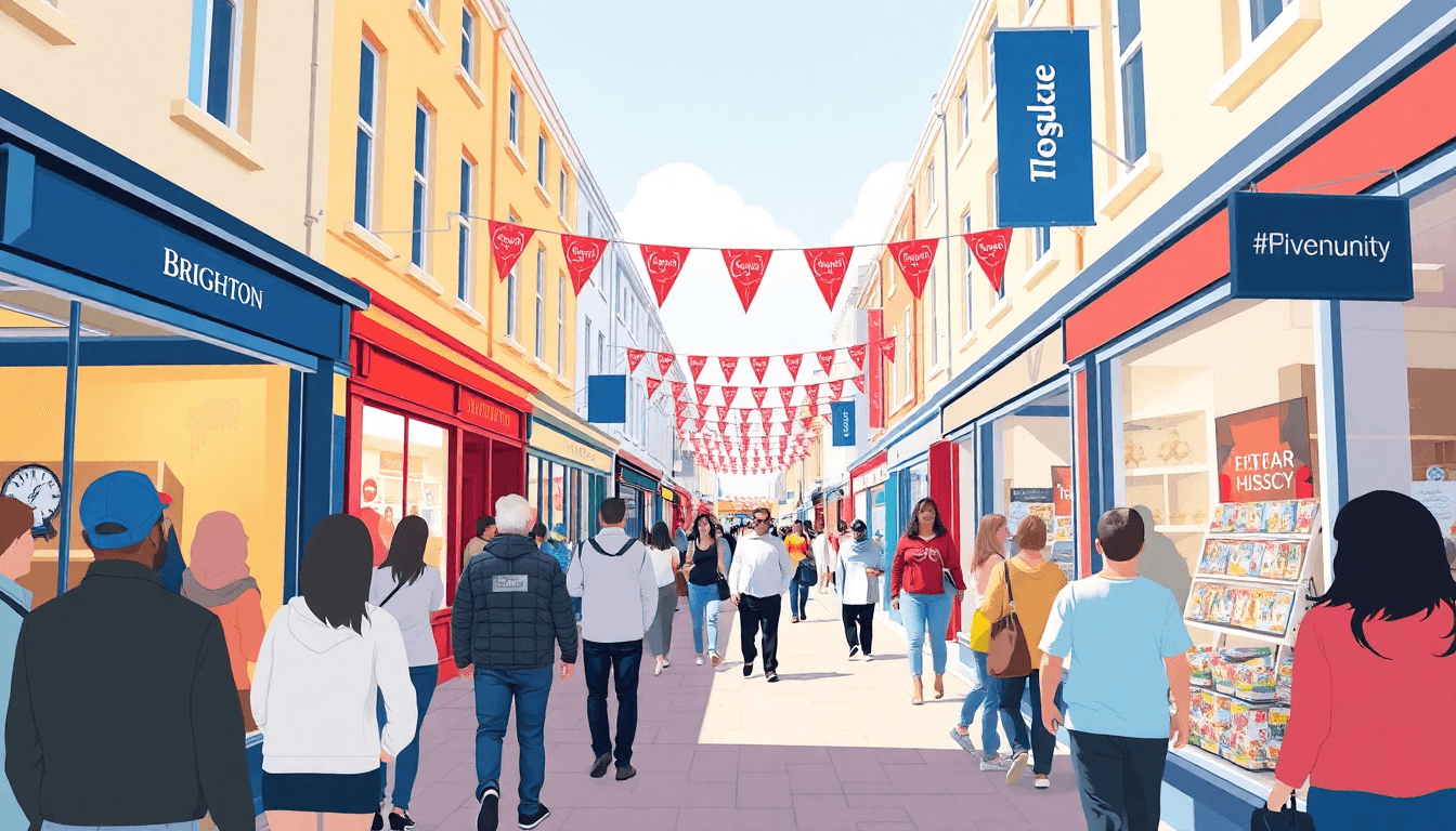 The Lanes Shopping Area Hosts Encouraging Community - positive community news from Brighton, England