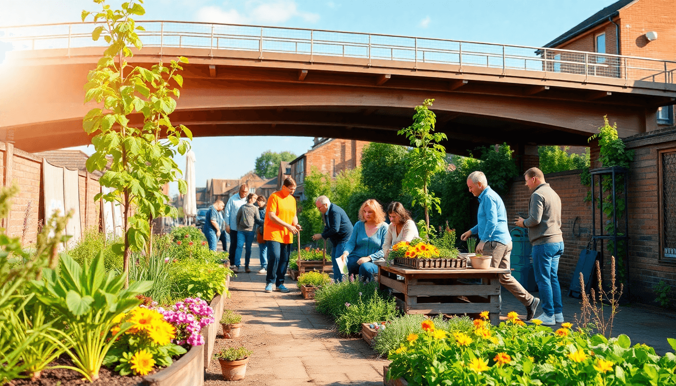 Tyne Bridge Community Garden Initiative Promotes Local - positive community news from Newcastle, England