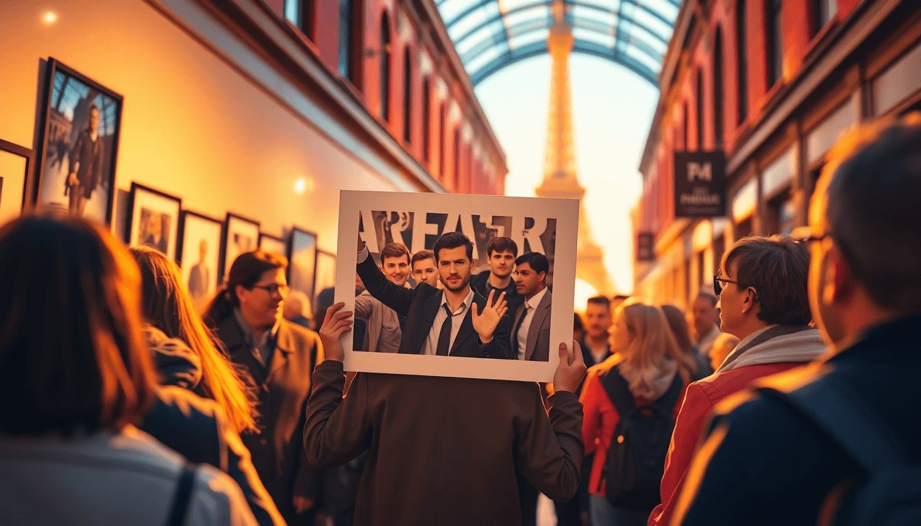Activists Display Arrest Photo in Paris Gallery - positive community news from Chester, England