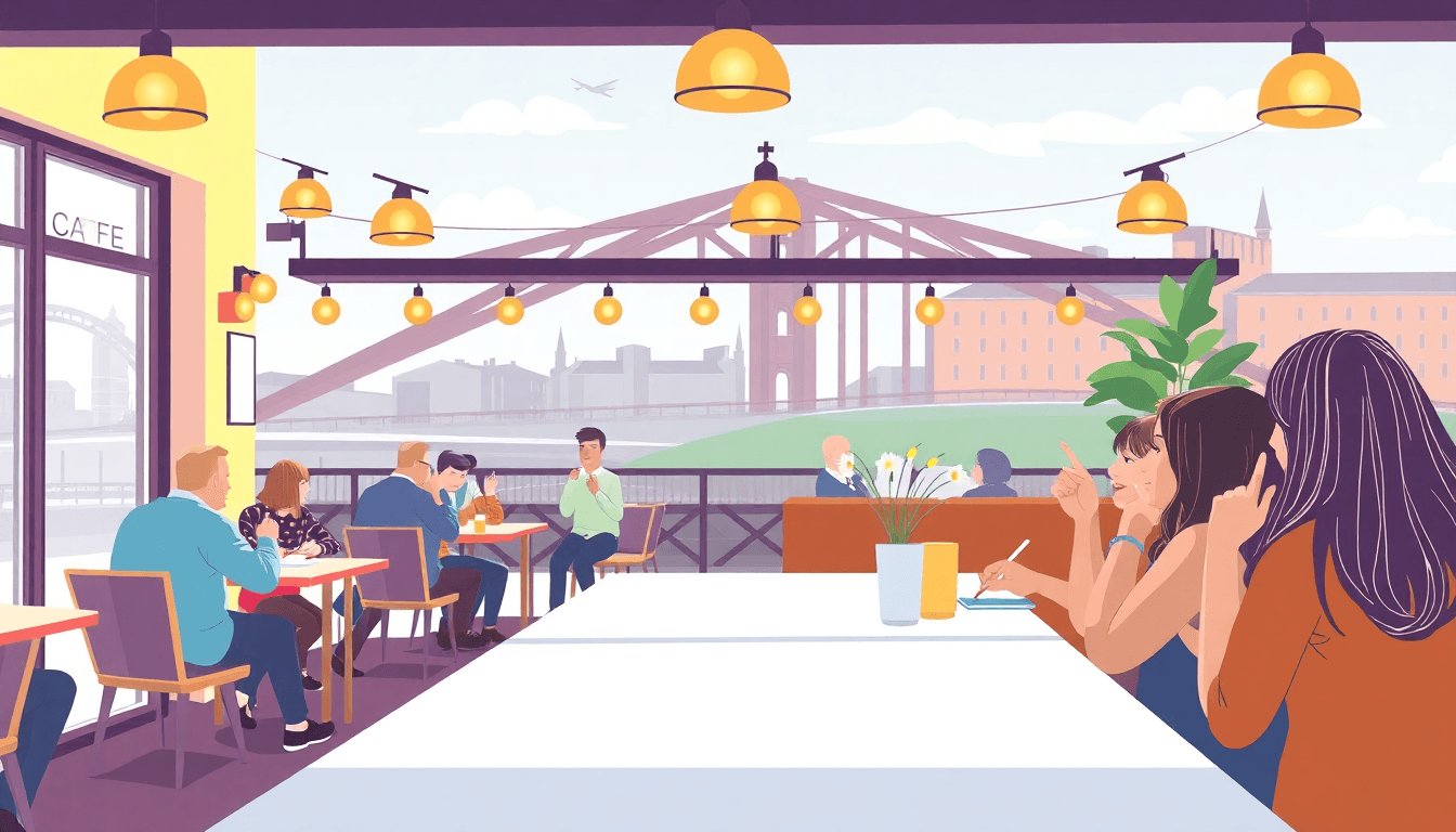 Tyne Bridge Cafe Promotes Sign Language in East London - positive community news from Newcastle, England