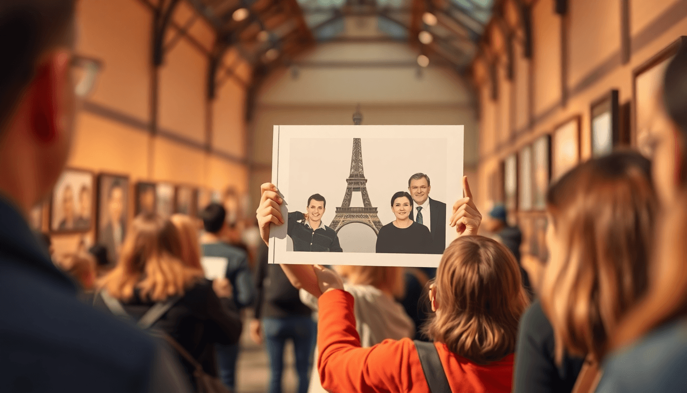 Chester Activists Display Arrest Photo in Paris Gallery - positive community news from Chester, England