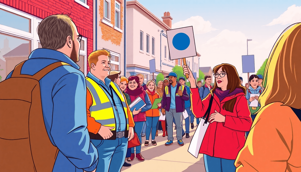 Neighbours Rally for Skilled Workers' Rights in Eastbourne - Eastbourne good news story