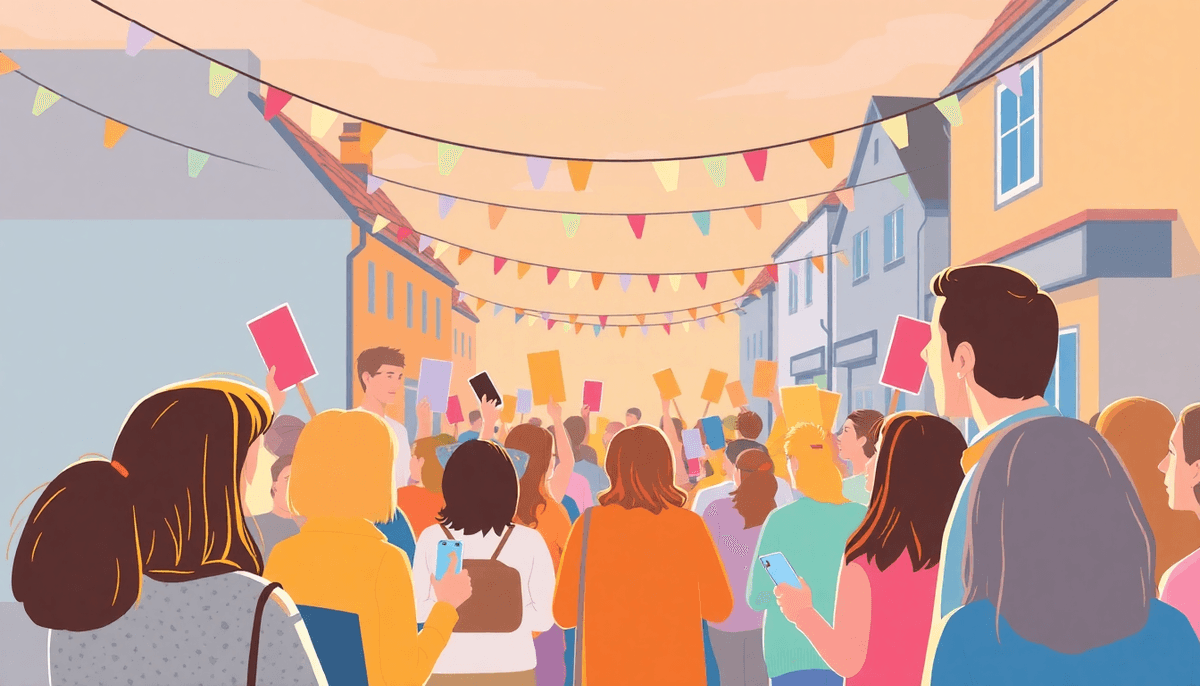 Neighbours Rally to Discuss Social Media Ban in Truro - Truro good news story