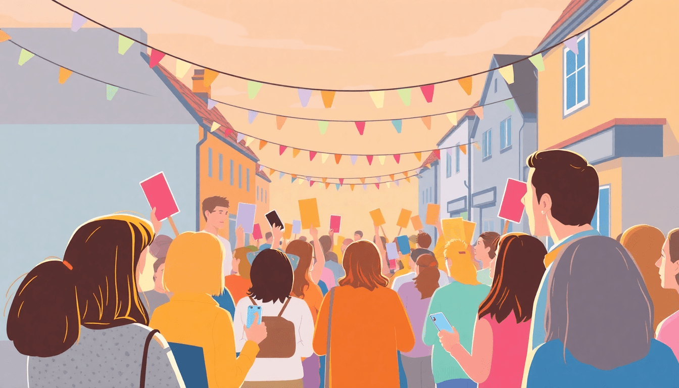 Neighbours Rally to Discuss Social Media Ban in Truro - positive community news from Truro, England