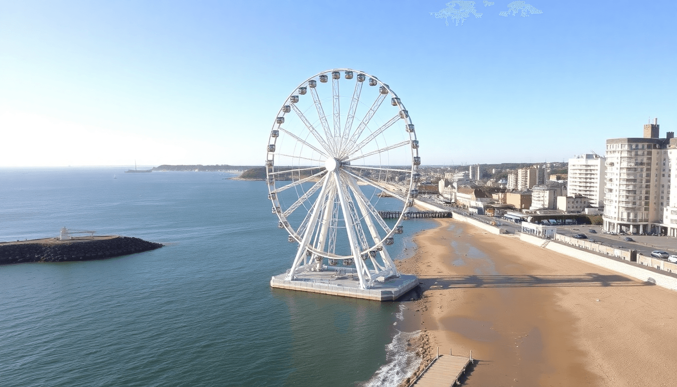 Big wheel arrives to boost coastal tourism in England
