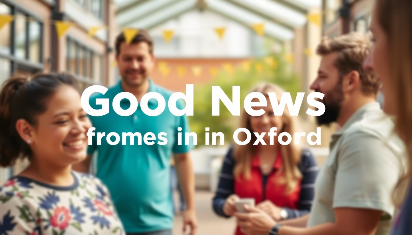 Uplifting news from Oxford - Oxford good news story