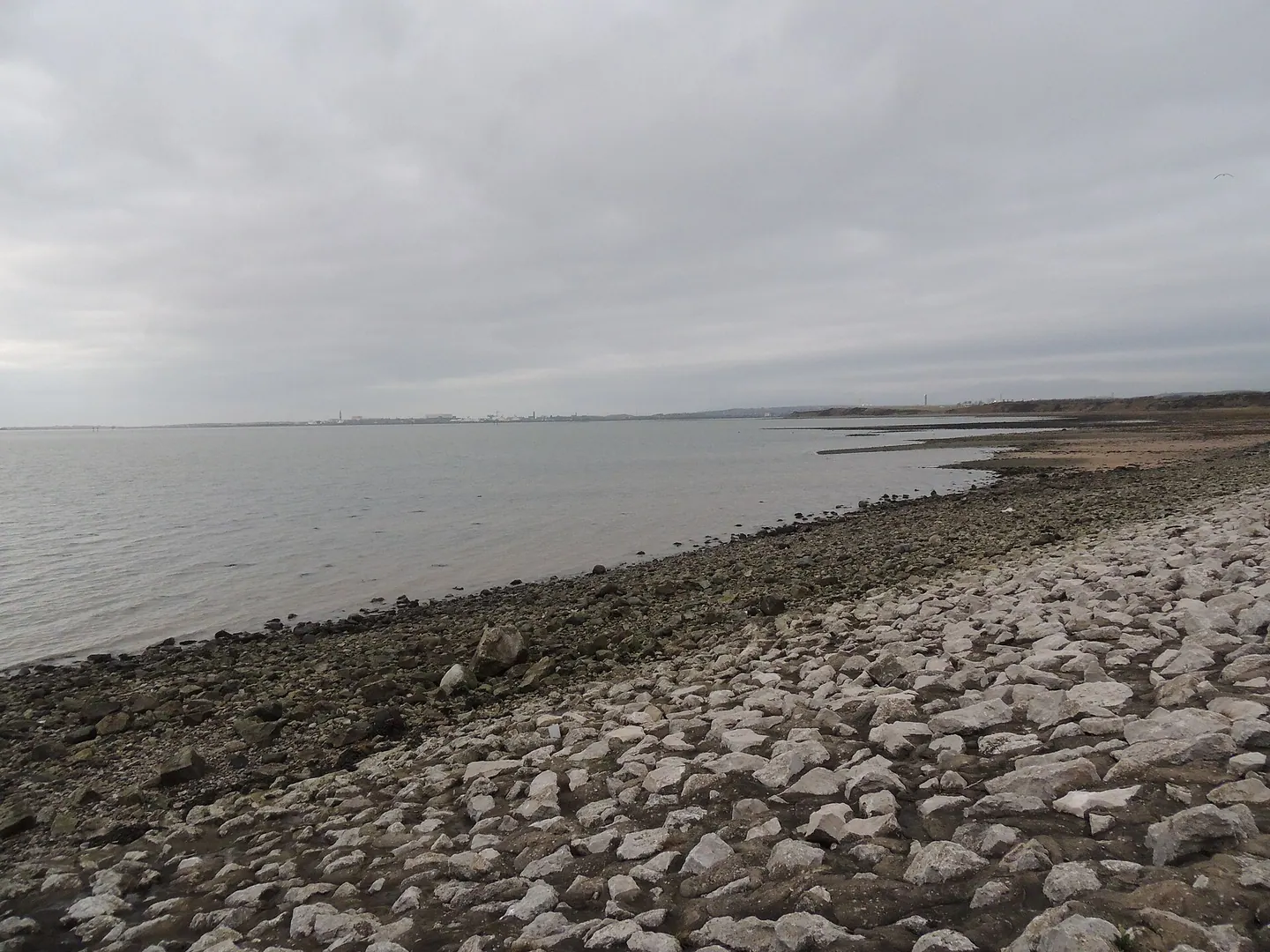 Walney Channel with Barrow-in-Furness across the water