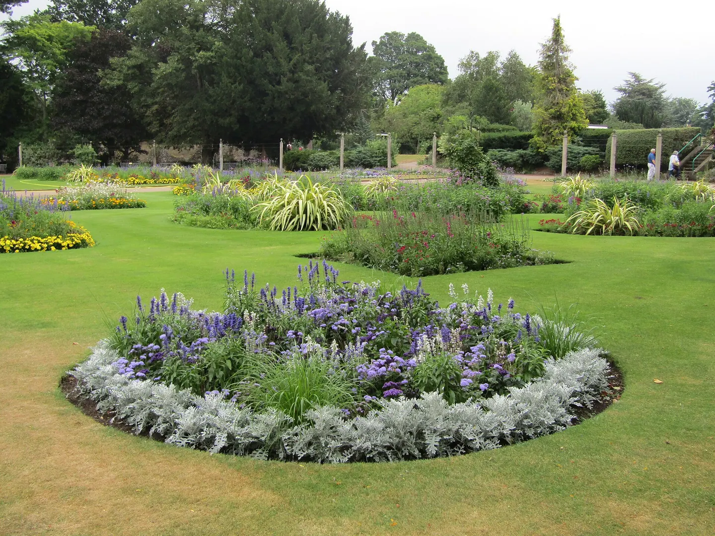 The Abbey Gardens at Bury St Edmunds in full summer bloom