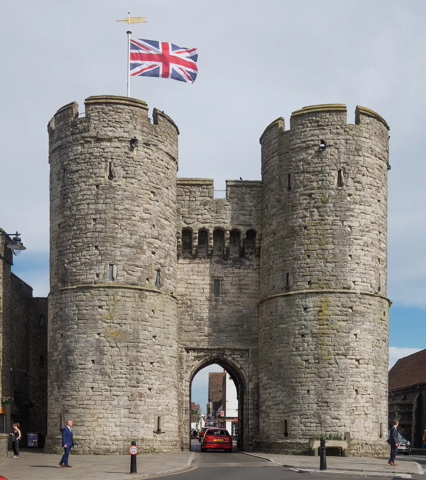 The fourteenth-century Westgate towers, Canterbury
