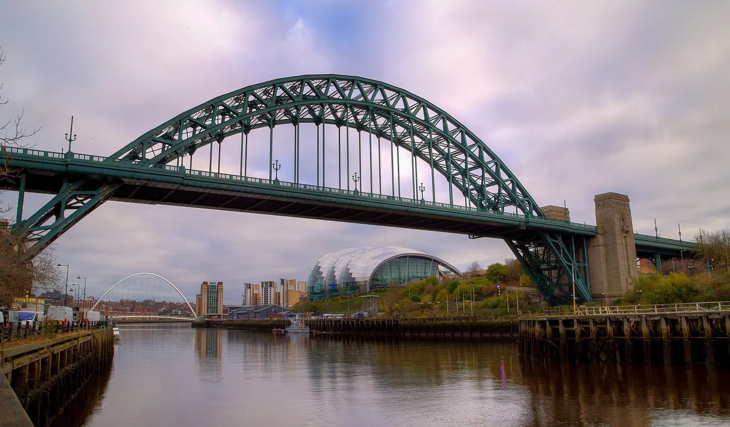 The Tyne Bridge with the Baltic, Sage Gateshead and the Millennium Bridge