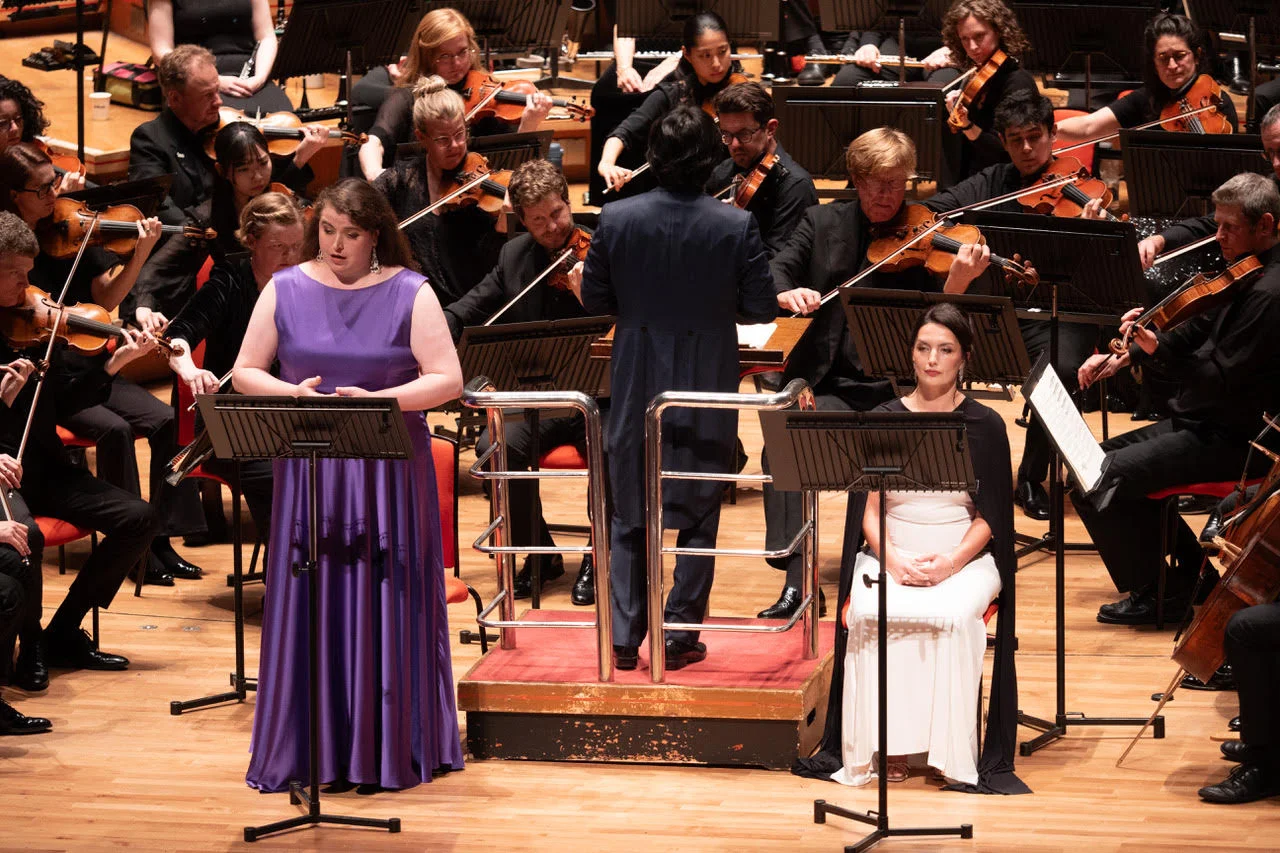 Vocal soloists perform beside Kazuki Yamada and the CBSO's string players at the opening concert.